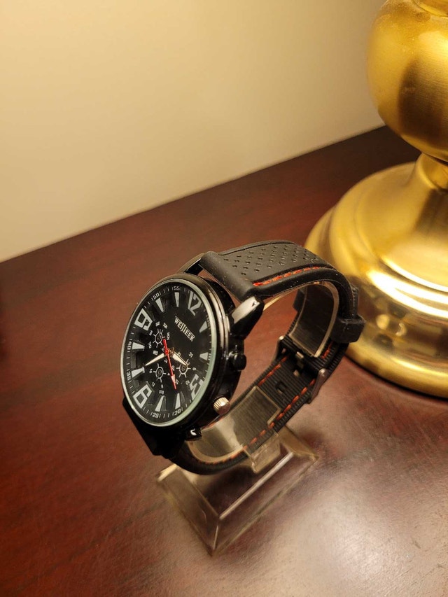 Brand New Men's Weijieer Black Analog Watch - photo 5