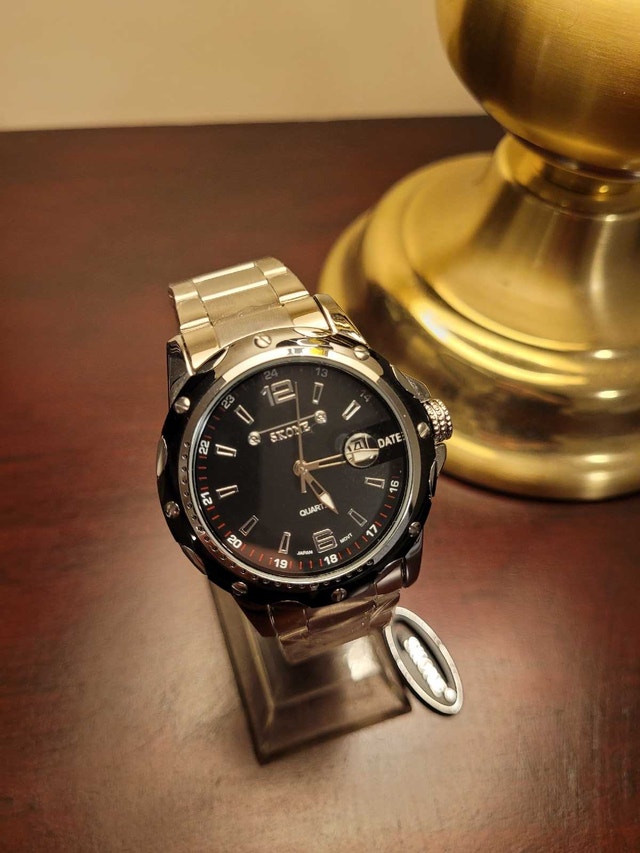 Brand New Men's Black Skone Fashion Watch