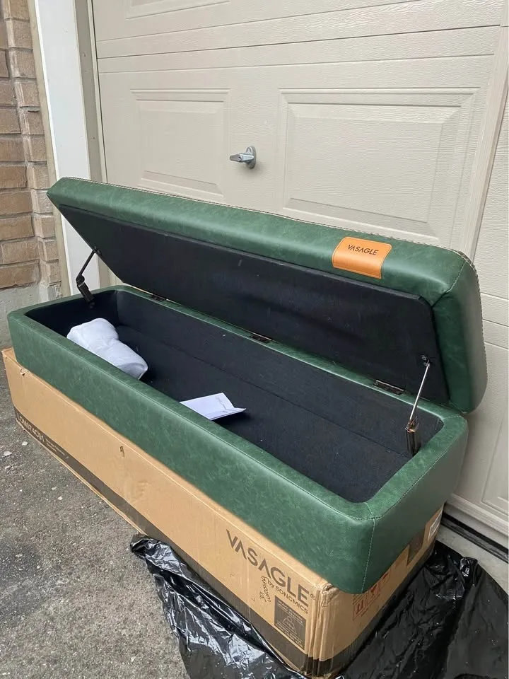 🌳 VASAGLE EKHO Storage Ottoman Bench - Brand New image indicator(2)