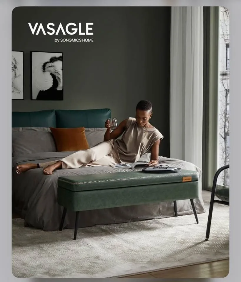 🌳 VASAGLE EKHO Storage Ottoman Bench - Brand New image indicator(6)