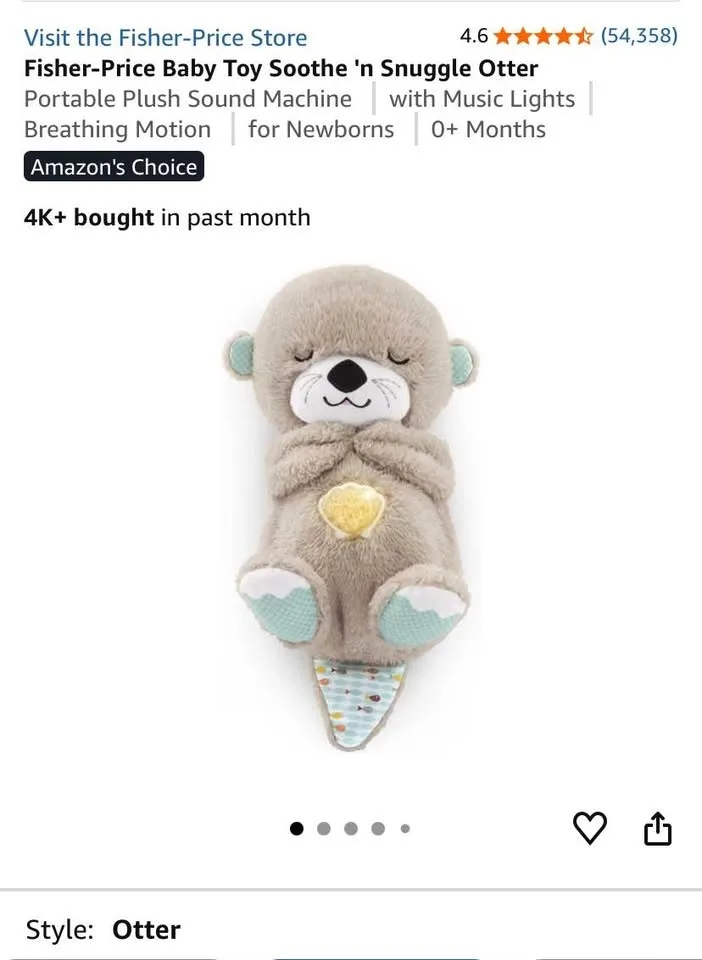 Fisher-Price Soothe ’n Snuggle Otter - Brand New image indicator(2)