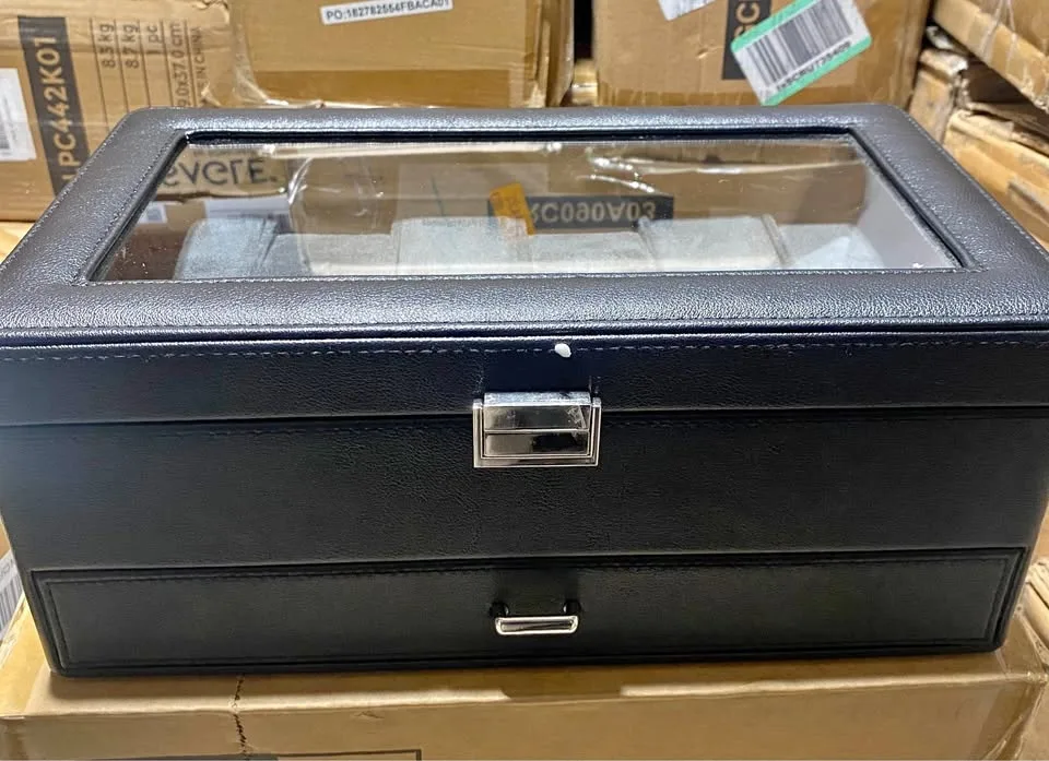 12-Slot Watch / Jewelry Box - Perfect Gift!