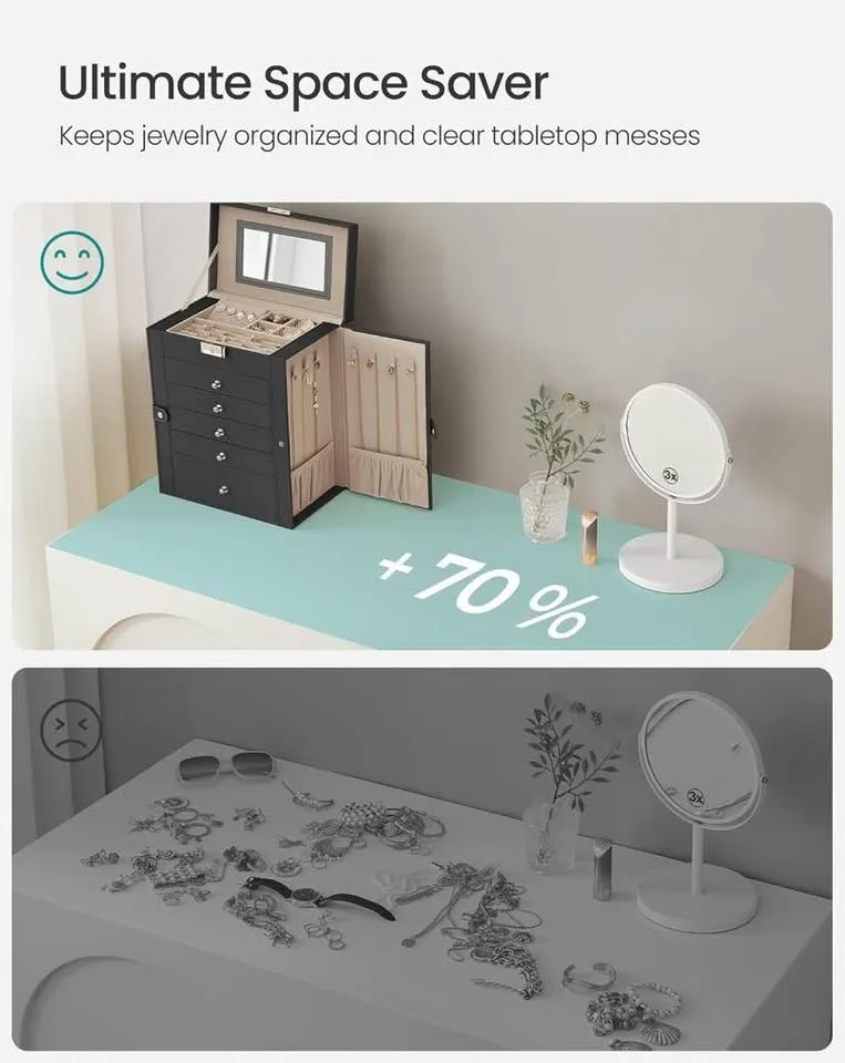 💎 SONGMICS 6-Tier Jewelry Box Brand New image indicator(10)