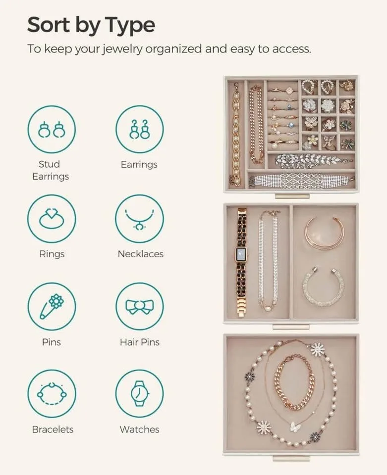 Brand New SONGMICS Jewelry Box - Christmas Gift image indicator(7)