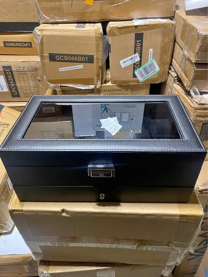 Brand New SONGMICS 12-Slot Watch Box Black