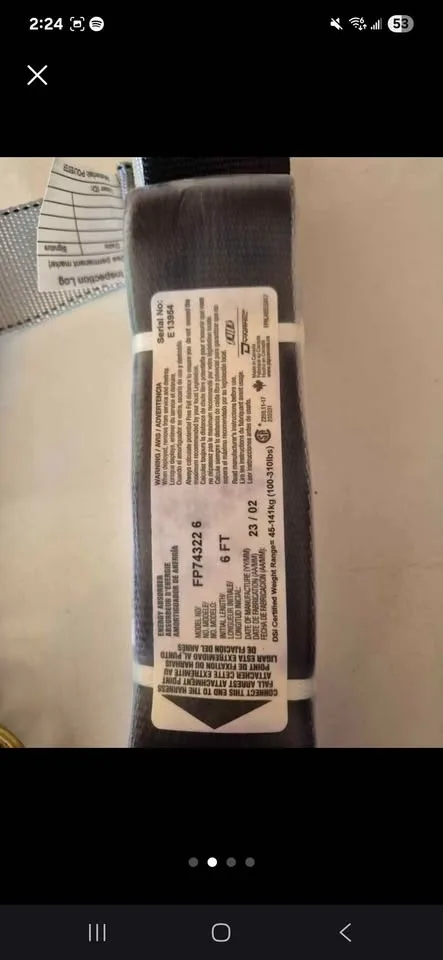 Dynamic Full Body Safety Harness #cleanout image indicator(3)