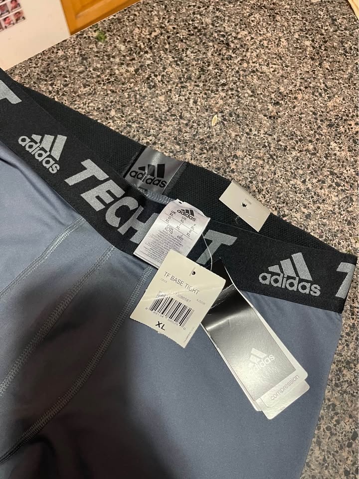 NEW! Adidas Climalite TechFit Pants (Size: XL - Gray) - photo 2
