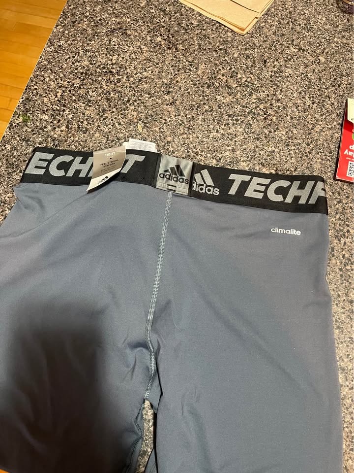 NEW! Adidas Climalite TechFit Pants (Size: XL - Gray) - photo 5