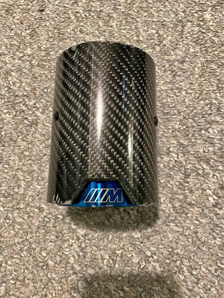 BMW ///M Logo Carbon Fibre Exhaust Tip - 1 ONLY