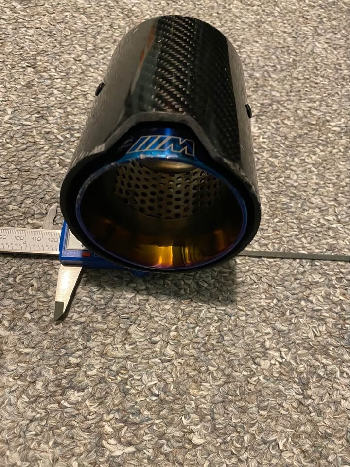 BMW ///M Logo Carbon Fibre Exhaust Tip - 1 ONLY - photo 5