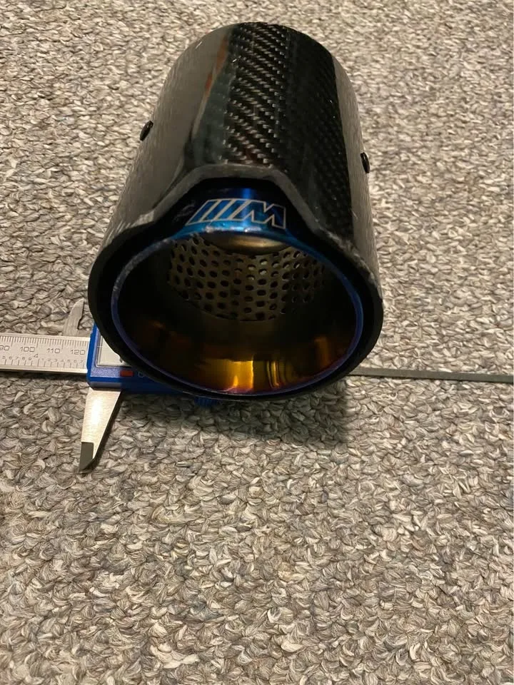 BMW ///M Logo Carbon Fibre Exhaust Tip - 1 ONLY image indicator(5)