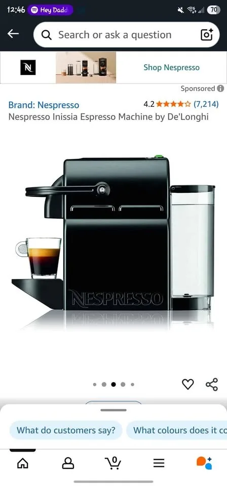 Nespresso coffe machine image indicator(2)