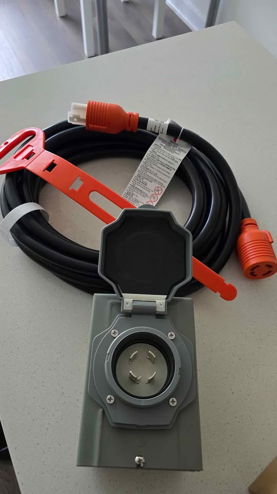 30 Amp Generator Cord & Inlet Box Kit – 20FT - photo 3