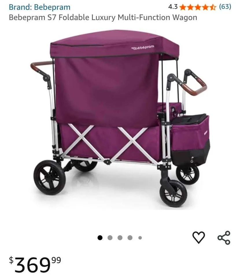 Bebepram S7 Wagon Black with Accessories image indicator(2)