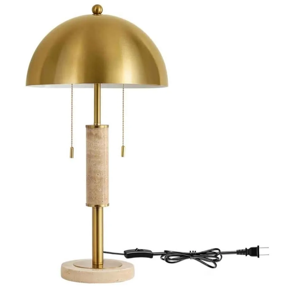 24" Modern Table Lamp Living Room Metal Nightstand High-Grade image indicator(4)