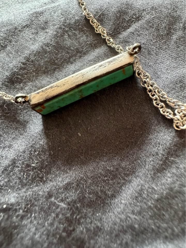 Pura Vida Turquoise Sterling Silver Bar Necklace - photo 2