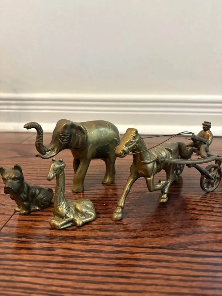 Vintage Candlesticks + Brass Animals — Perfect Holiday Decor! 🕯️ image indicator(3)