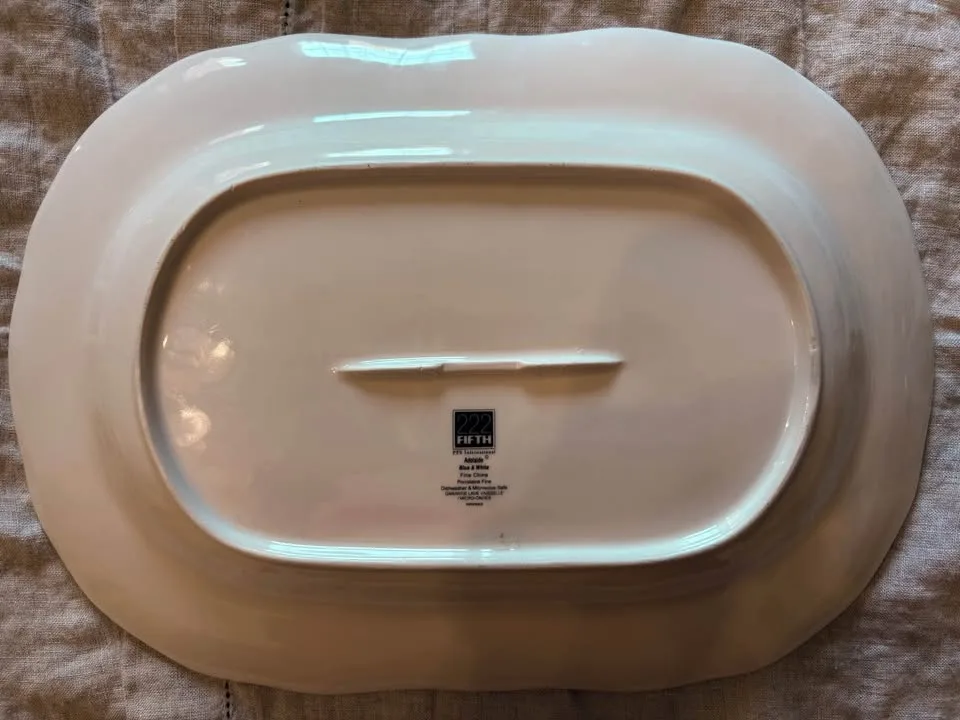 Vintage Blue & White Platters image indicator(8)