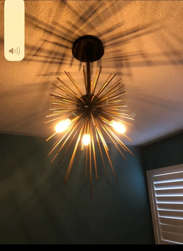 Wayfair modern lamp. CLEANOUT