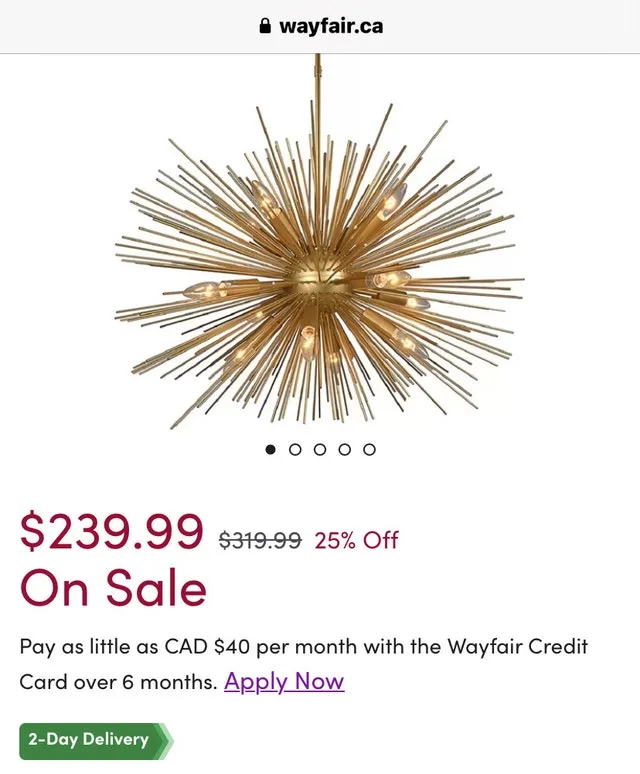 Wayfair modern lamp. CLEANOUT image indicator(4)