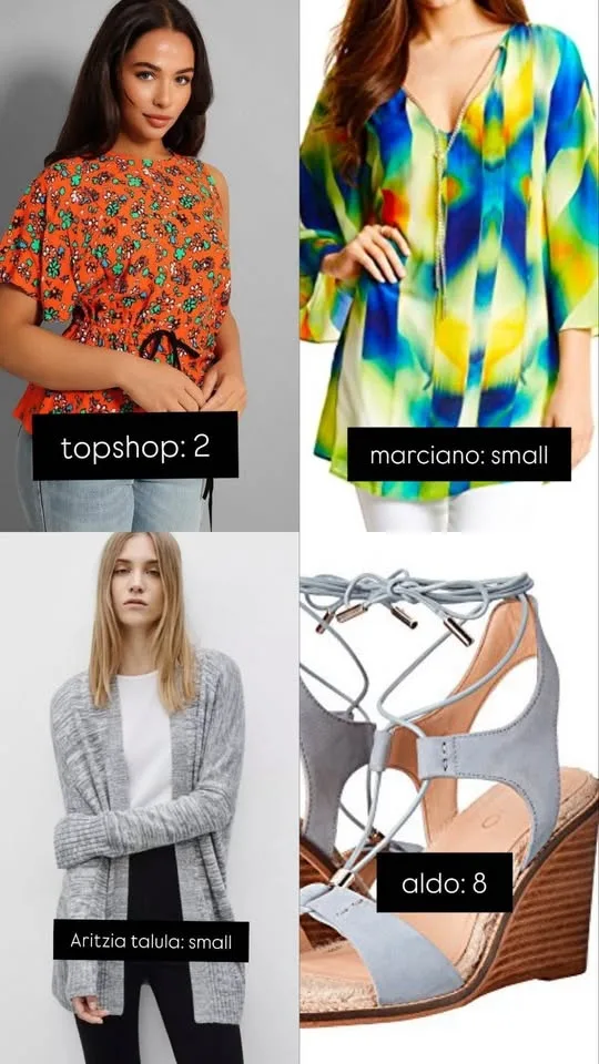 Women’s clothing image indicator(4)