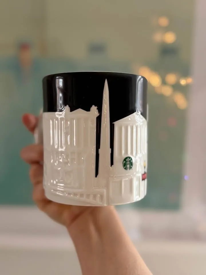 Rare Starbucks Paris City Mug 2011 3D Relief 16oz image indicator(3)
