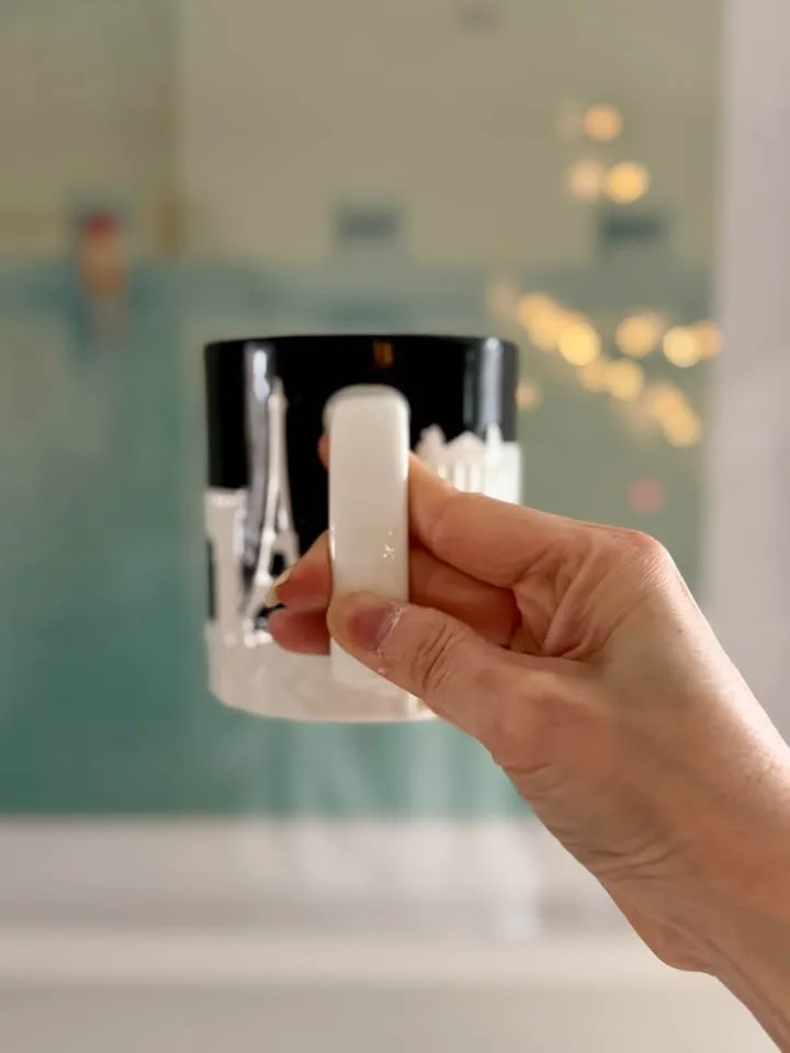 Rare Starbucks Paris City Mug 2011 3D Relief 16oz image indicator(5)