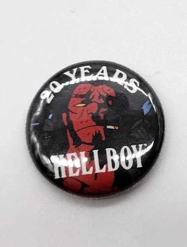 Hellboy 20 Year Anniversary Comic Book Promo Mini Pin
