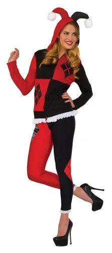DC Harley Quinn Adult Fitted Hoodie S/M