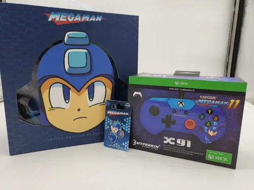 Limited Edition Mega Man Headphones & XBox/ PC Controller