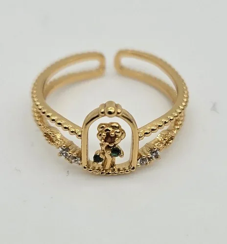 Girl's Crew Beauty & The Beast Rose Ring Size 5 image indicator(3)