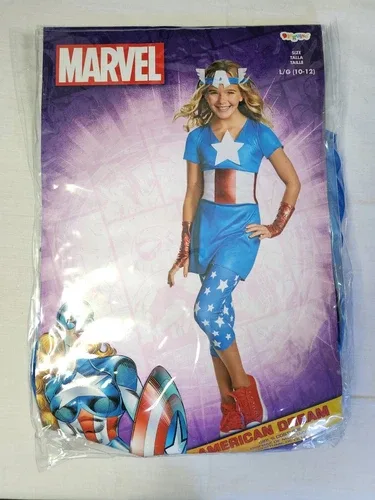 Marvel Captain America/American Dream Tween Costume Large (10-12