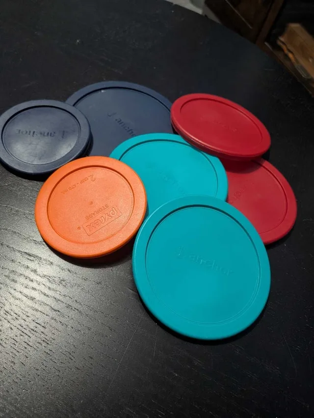 Assorted Anchor glass storage containers