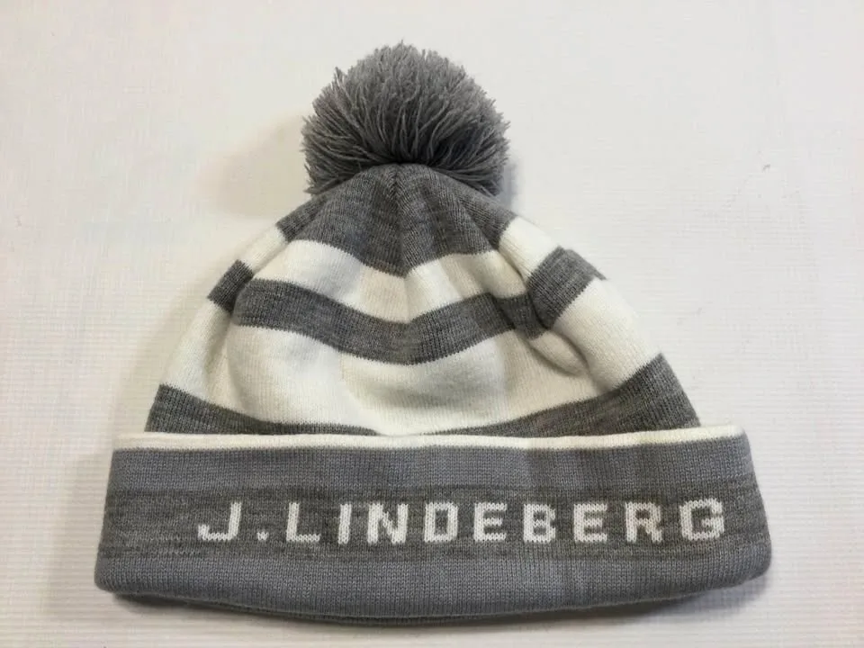 NEW * J.Lindeberg Golf Stripe Beanie #Cleanout