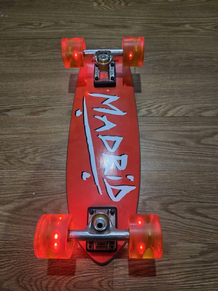 23.25" Madrid Red Cruiser Skateboard Deck Custom5 - photo 2