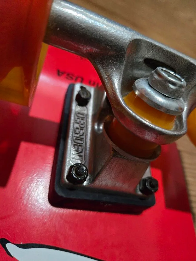 23.25" Madrid Red Cruiser Skateboard Deck Custom5 image indicator(3)