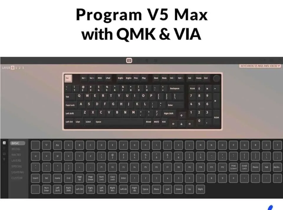 Keychron V5 Max Wireless Custom image indicator(2)