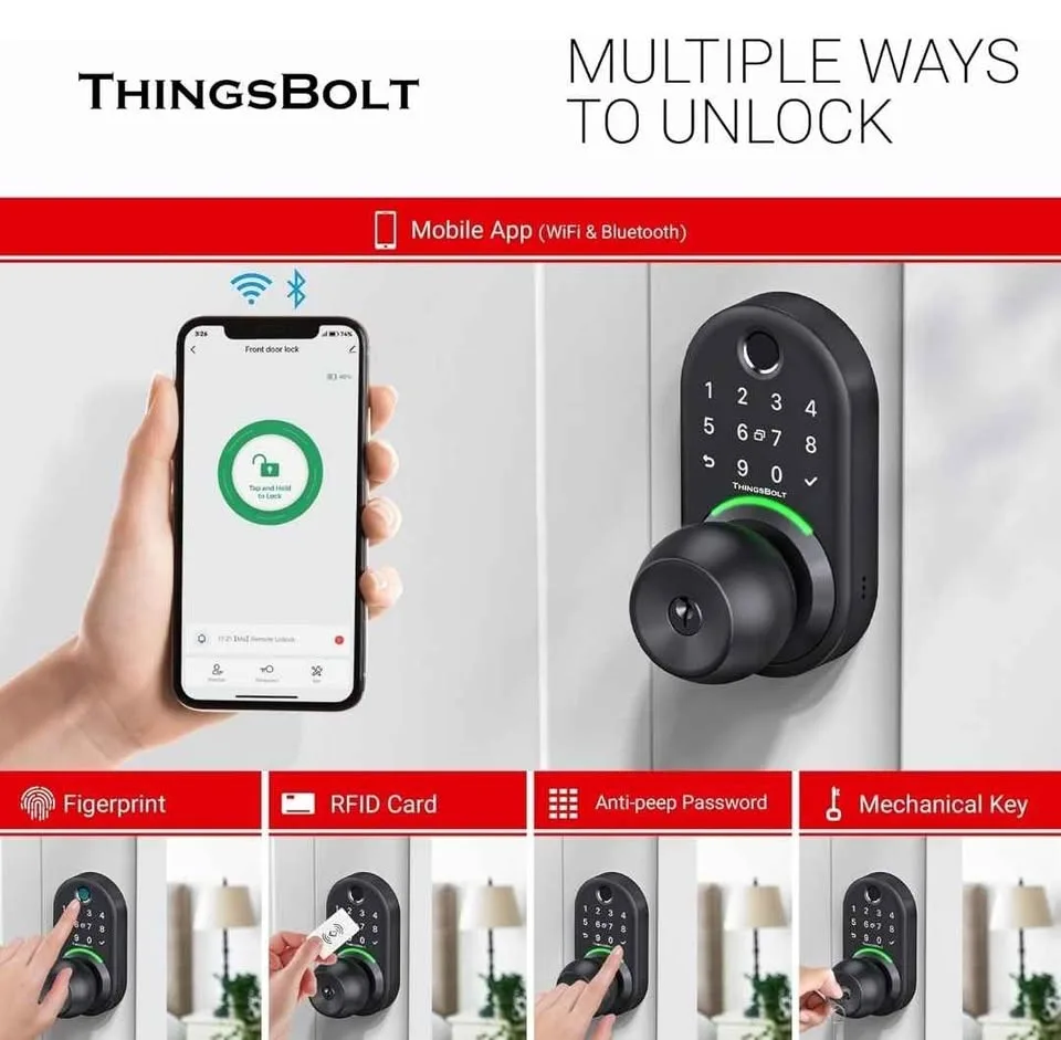 THINGSBOLT WiFi Smart Door Lock image indicator(2)