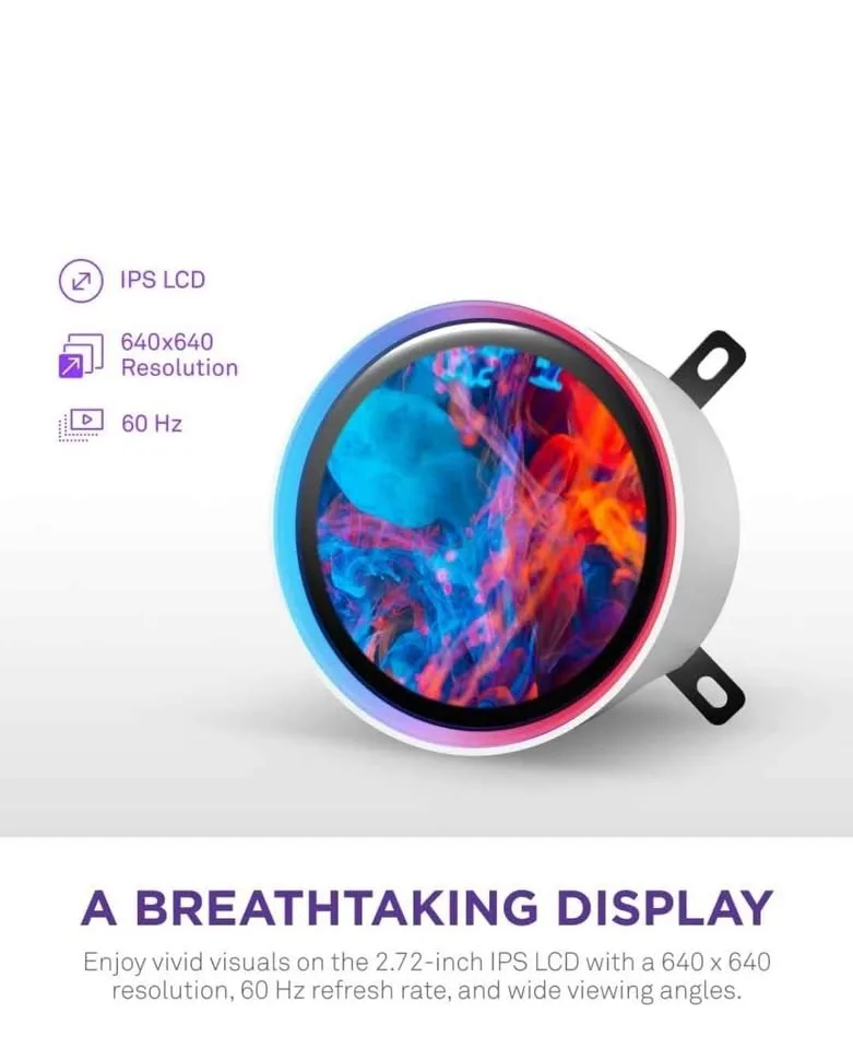 NZXT Kraken Elite v2 240mm RGB AIO CPU Liquid Cooler WT image indicator(3)