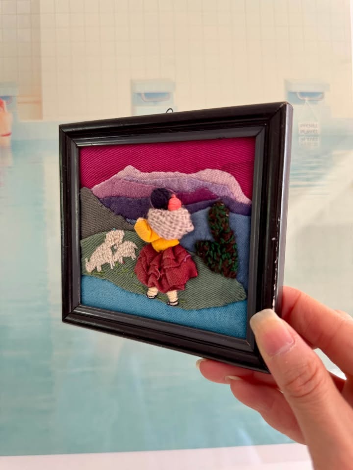 Peruvian 3D Textile Art – Vintage Handcrafted Folk Art Picture - photo 4