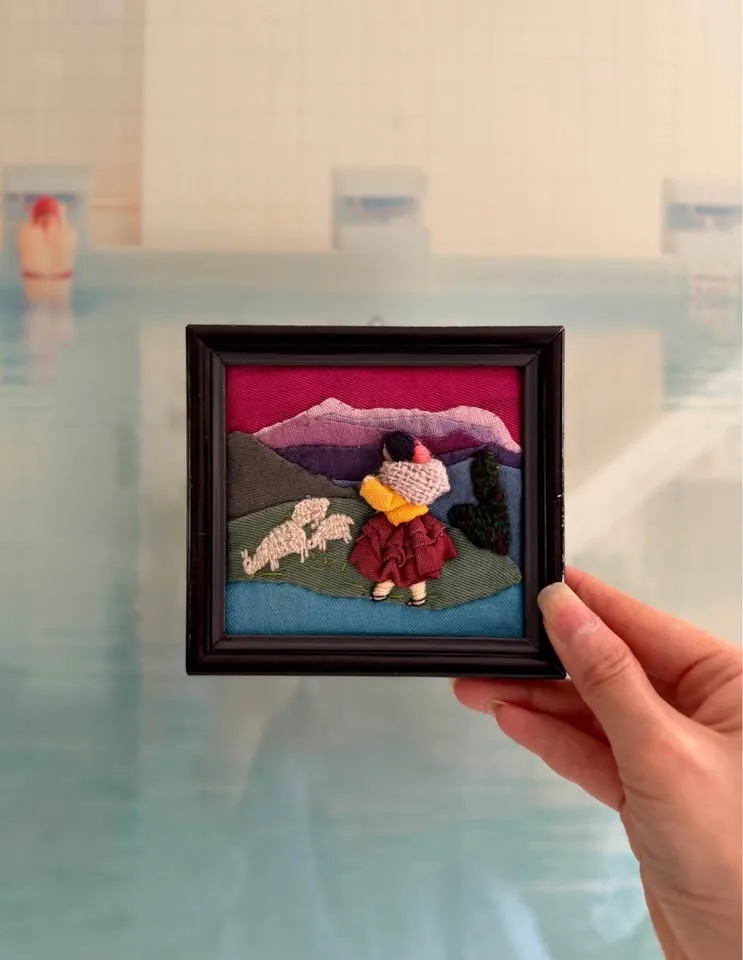 Peruvian 3D Textile Art – Vintage Handcrafted Folk Art Picture image indicator(5)