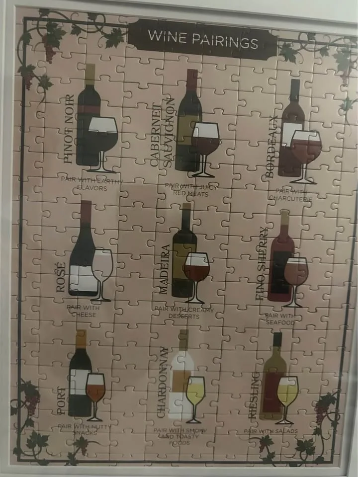 3 white canvas frames with puzzles image indicator(9)