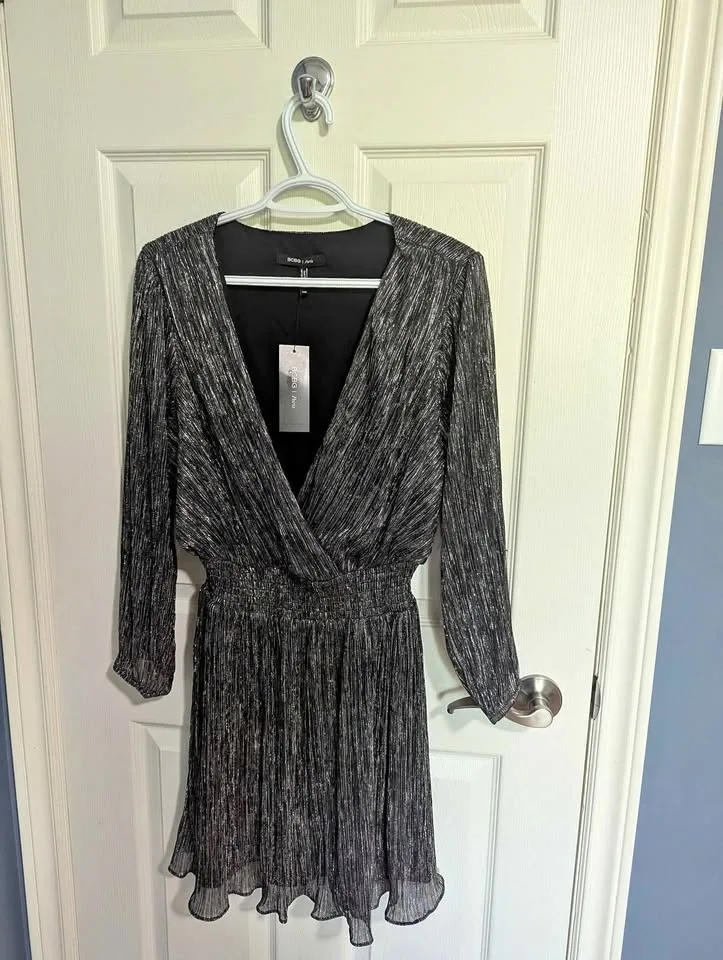 BCBG Paris Metallic Dress - Medium NWT