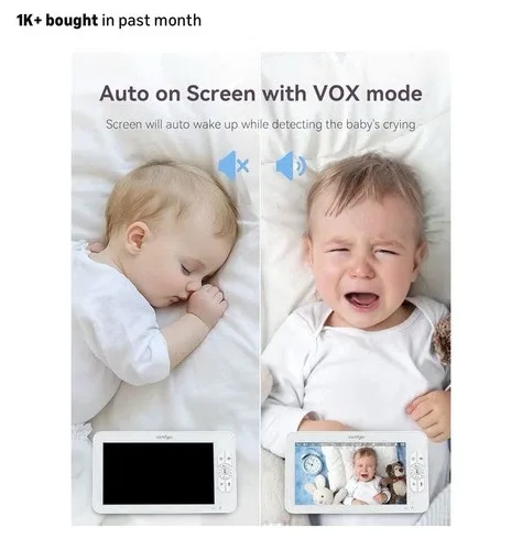 Comfyer 7 HD Baby Monitor 2 Cams New Open Box image indicator(8)