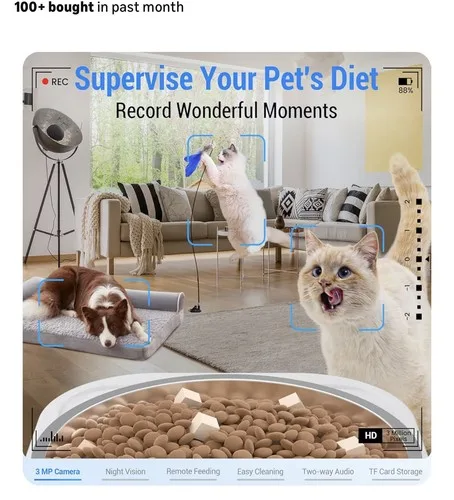 Frienhund Automatic Pet Feeder with Camera image indicator(2)