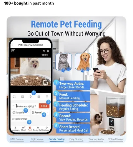 Frienhund Automatic Pet Feeder with Camera image indicator(5)