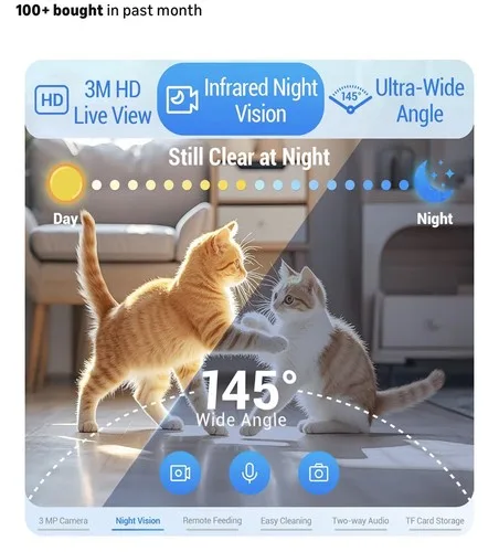 Frienhund Automatic Pet Feeder with Camera image indicator(6)