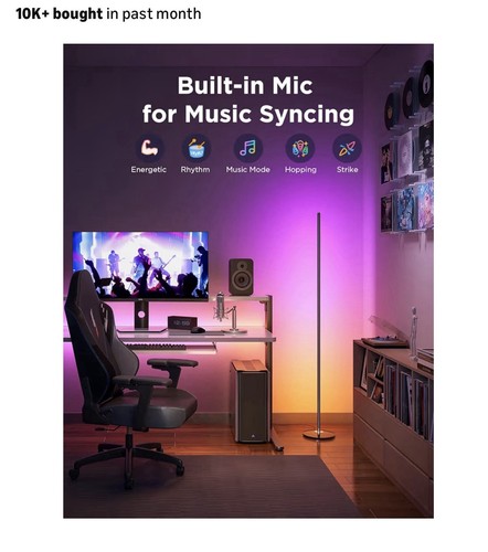 Govee RGBIC Smart LED Floor Lamp - photo 3
