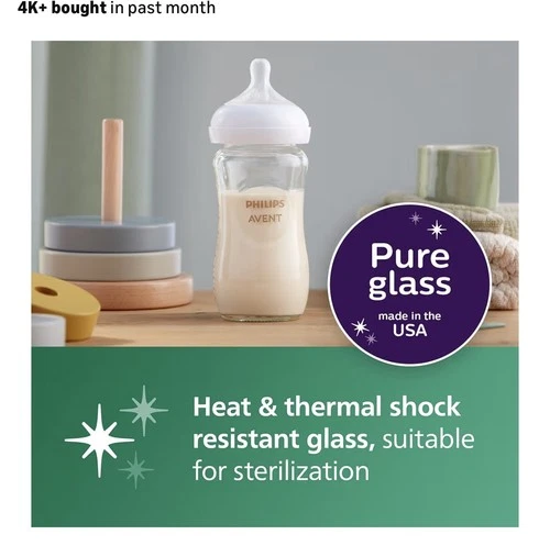 Philips Avent Natural Glass Baby Bottle Set - photo 3