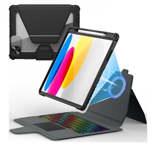 iPad 10th Gen Keyboard Case w/ Trackpad, Backlit